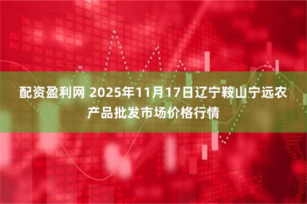配资盈利网 2025年11月17日辽宁鞍山宁远农产品批发市场价格行情